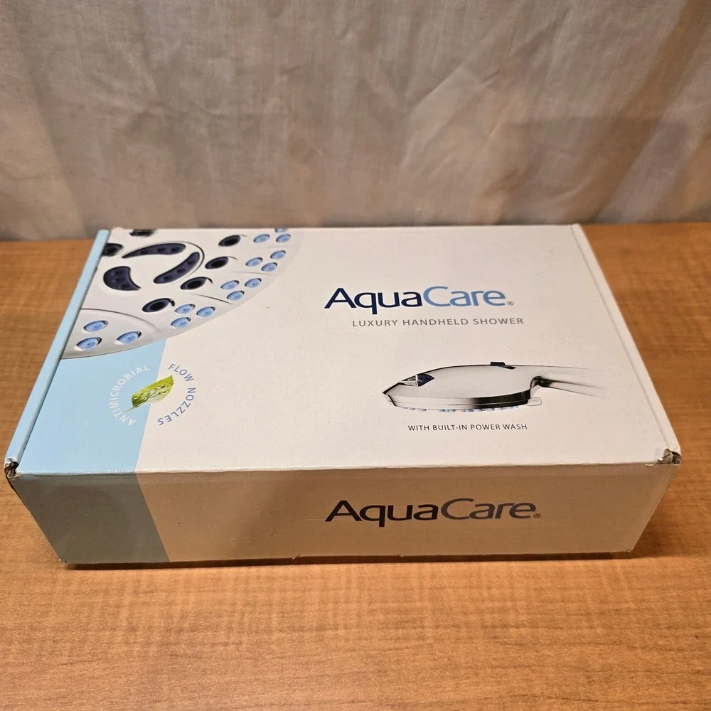 AquaCare Luxury Handheld Shower with Built-in Power Wash 8 Settings Seen on TV‎